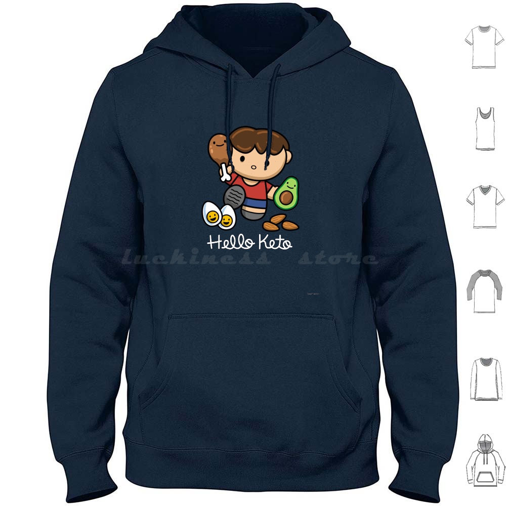 Nutrition Workout - Hello Keto Hoodie Cotton Long Sleeve