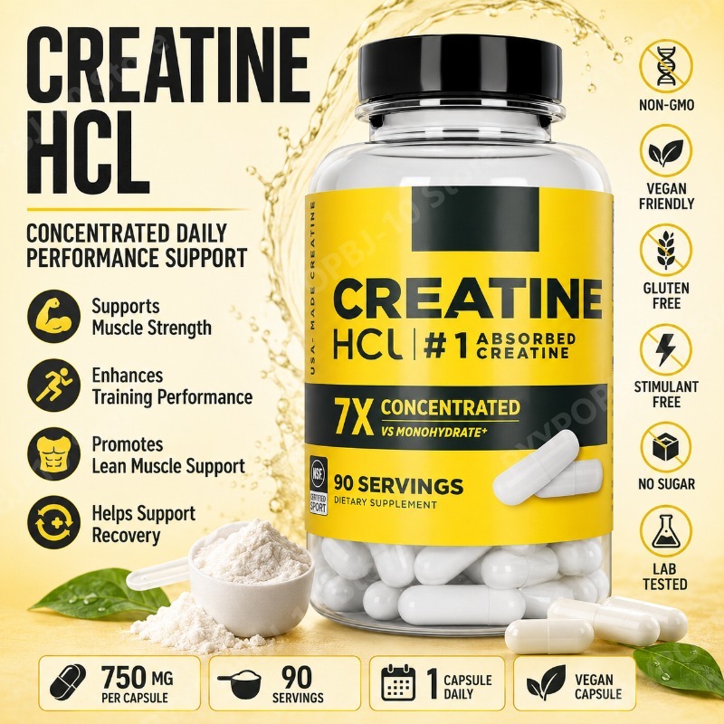 Creatine HCl 750mg 90 Capsules - The Nutrition Fitness recension och pris