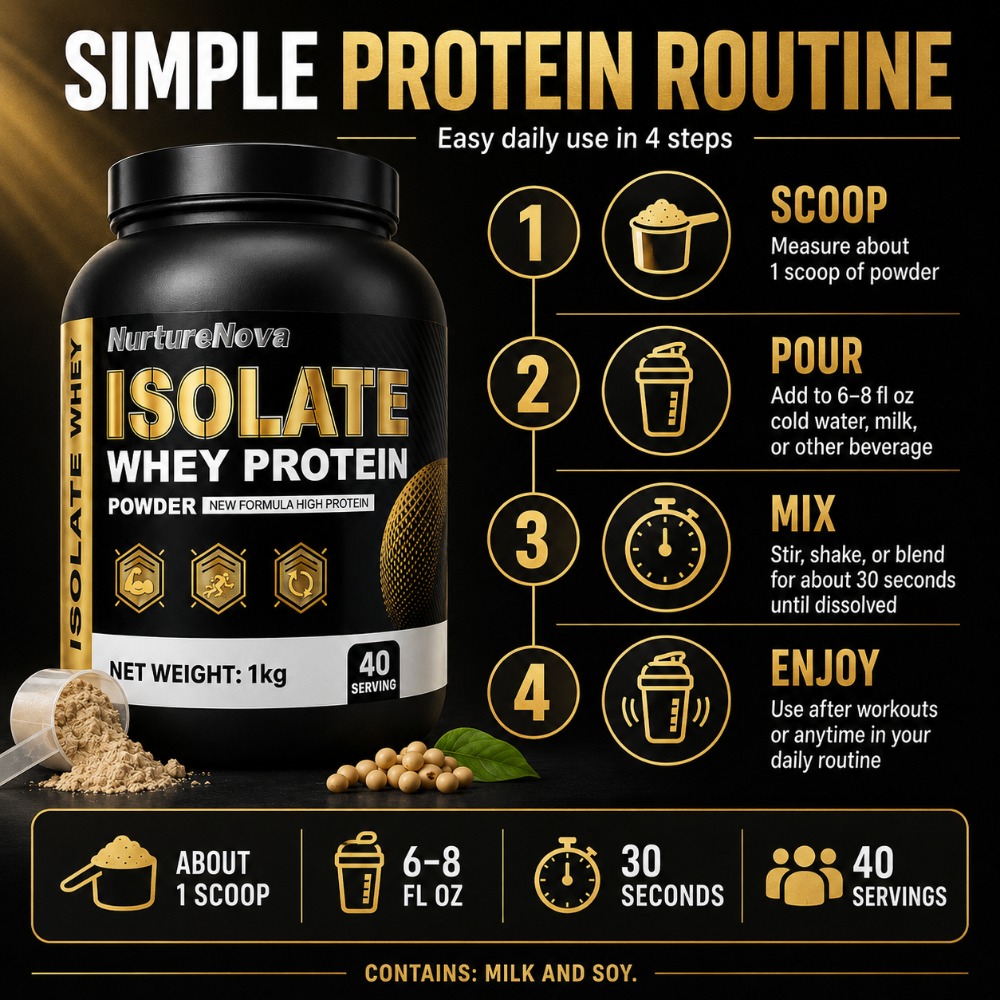 NurtureNova Isolate Whey Prote - Nutrition Workout recension och pris