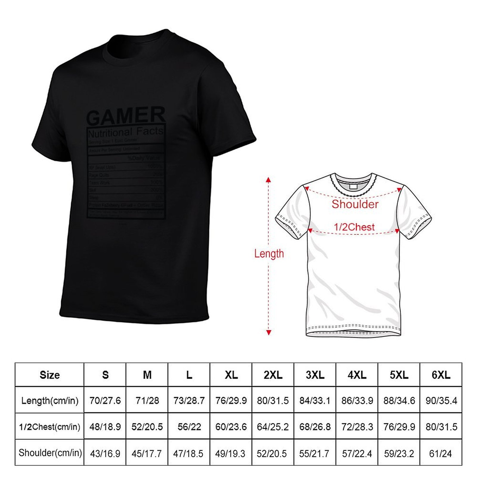 Gamer Nutritional Facts Chart  - The Nutrition Fitness recension och pris