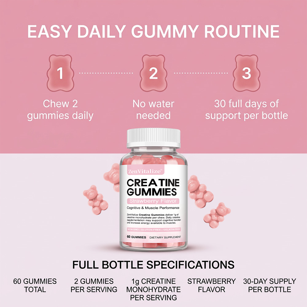 Creatine Gummies, Pre & Post W - Nutrition Workout recension och pris