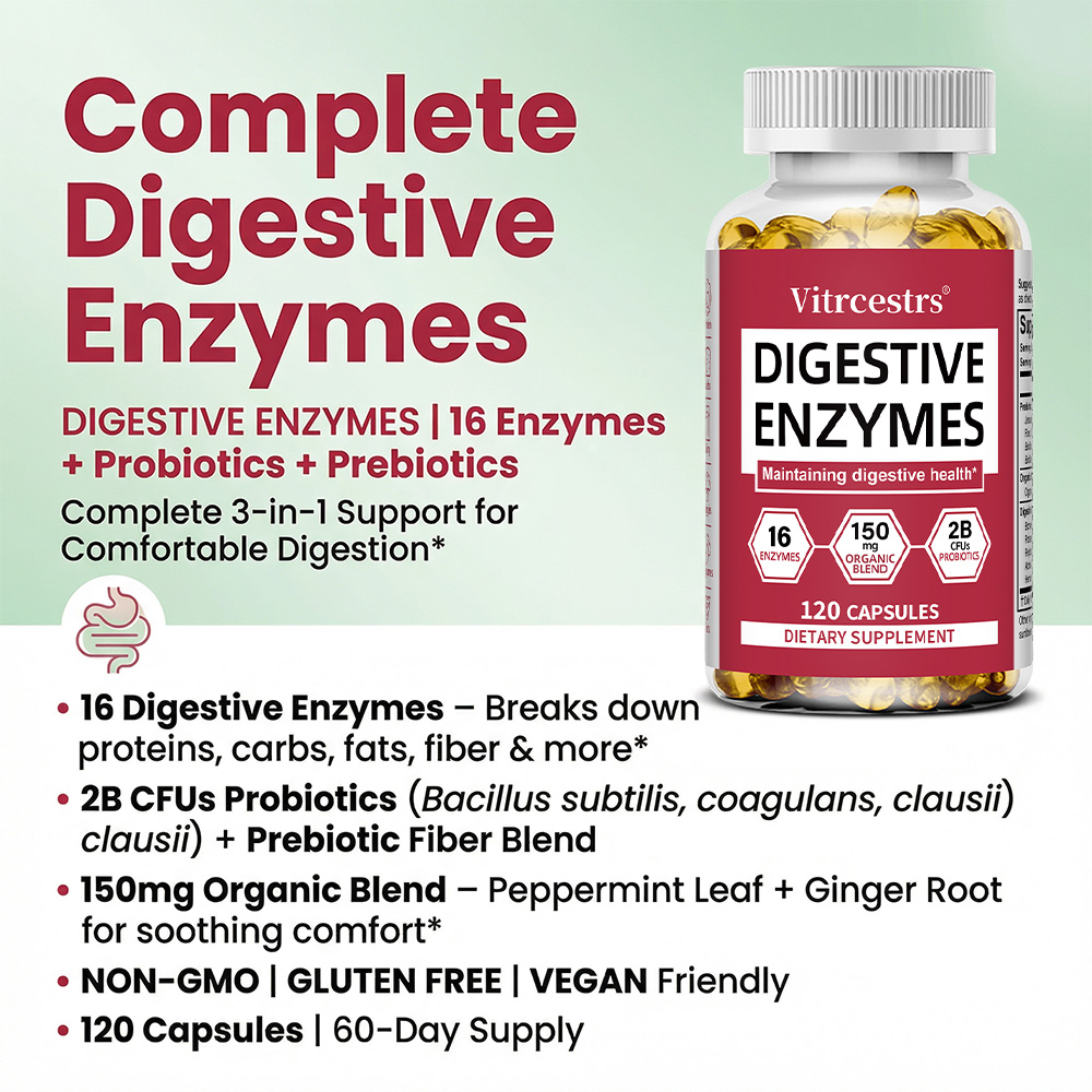 Digestive Enzymes for Gut Heal - Probiotics Women Health recension och pris
